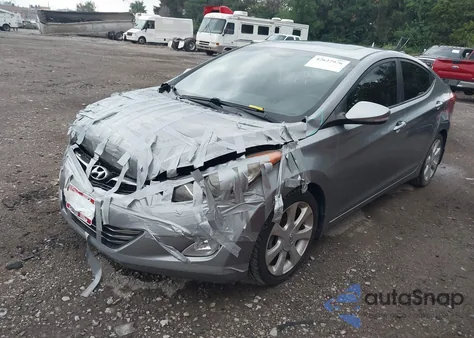 2013 Hyundai Elantra Limited from USA, damaged, VIN KMHDH4AEXDU946919